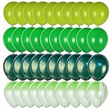 Globos Conjunto de globo verde de 40 piezas Globo de oliva Metal Confeti Globo Jungle Fauna fauna Fiesta de cumpleaños Decoración de la decoración de la bola de aire Globos de cumpleaños(Style P)