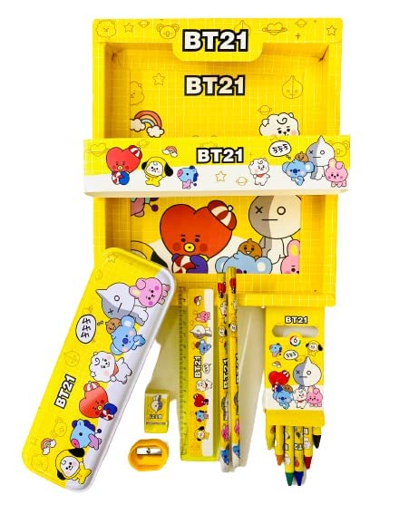 Bodhee Tree BT21 Stationery Set for Kids |BTS| Pencil Box