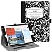 Fintie Case for iPad Mini 5th Gen 2019 / iPad Mini 4 - [Corner Protection] Multi-Angle Viewing Folio Cover w/Pocket, Pencil Holder, Auto Wake/Sleep for iPad Mini 5 / Mini 4,Composition Book Black