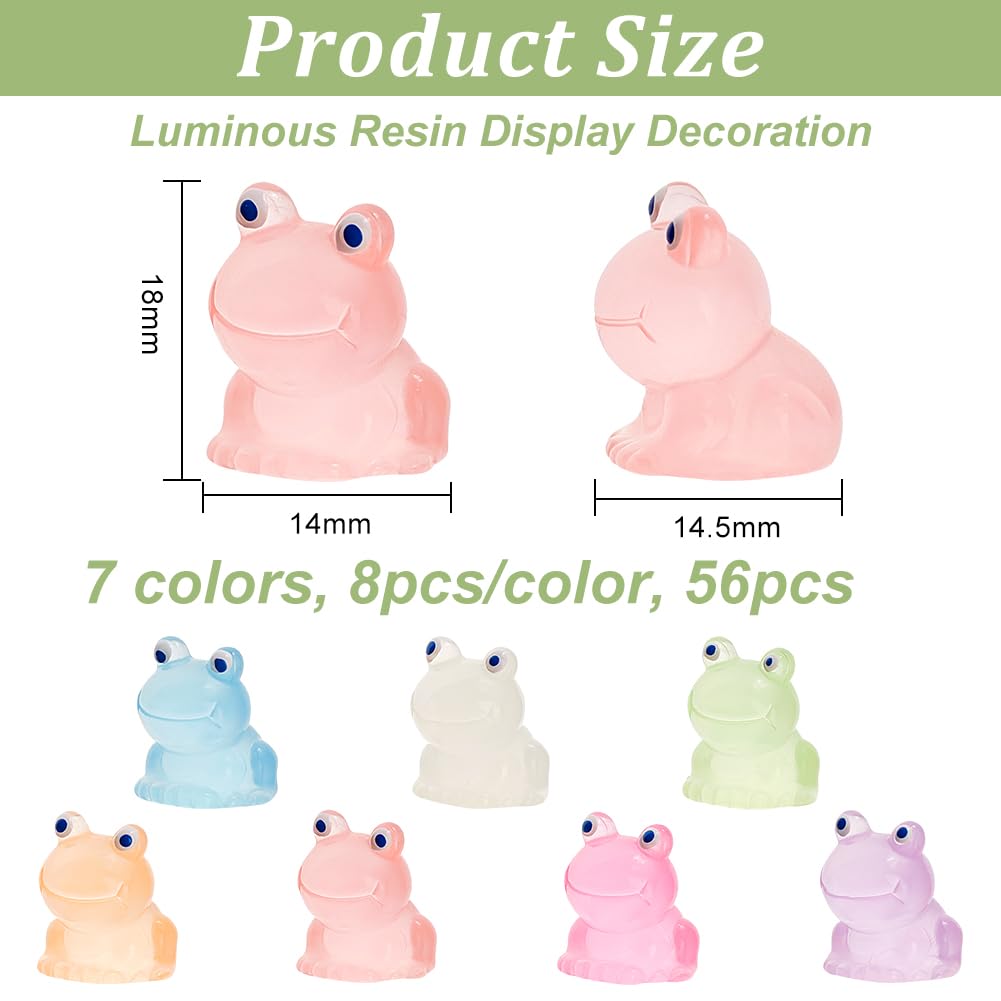 100 Mini Rane In Resina | 20 Colori (7 Fosforescenti) | 1,7 Cm | Decorazioni Fai Da Te Giardino Casa
