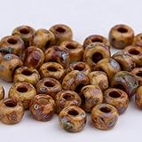 Xucus Taidian Picasso Style Japanese Pearl Miyuki Seedbeads 4mm 6/0 in Garment Bracelet Necklace for Jewelry Making 5g About 60pcs - (Color: 4519)