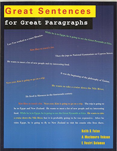 Great Sentences for Great Paragraphs: An Introd... 0618056173 Book Cover
