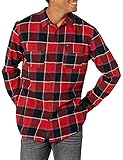Quiksilver Men's Button Up Flannel Shirt, Black Langton, Medium