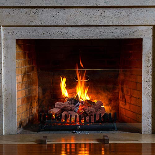 Gas Ventless Fireplace Log Set, Faux Fireplace Logs Ceramic Wood Fake Log For Winter Firebowl Propane Gas Fireplaces Fire Pits, Electric Outdoor Indoor Fireplace Decoration (Plain Colors, 10 Pieces) #TOP5