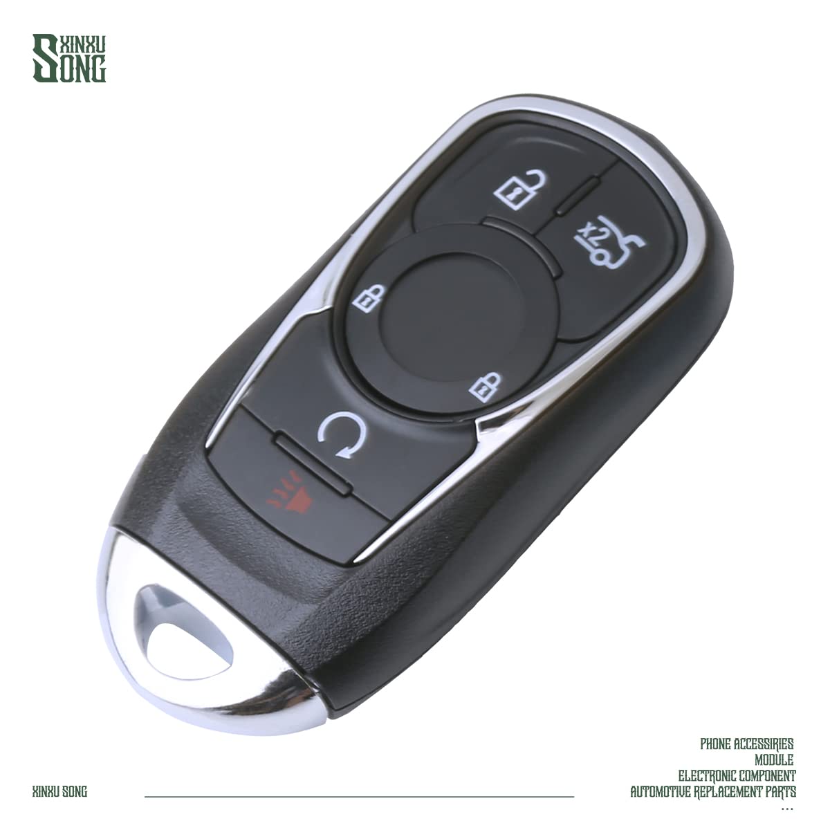 HYQ4EA - Telecomando per chiave auto, 13508414, 5 pulsanti, di ricambio per veicoli compatibili con Lacrosse HYQ4EA