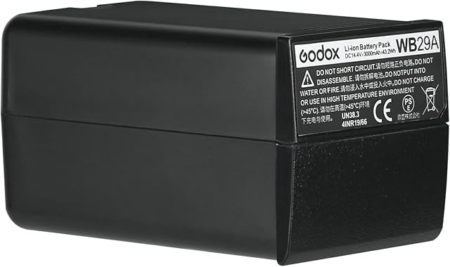 Godox WB29A Battery Replacement, 3000mAh Lithium Battery Pack for AD200 / AD200Pro (WB29A WB29B are Update Version of Godox WB29)