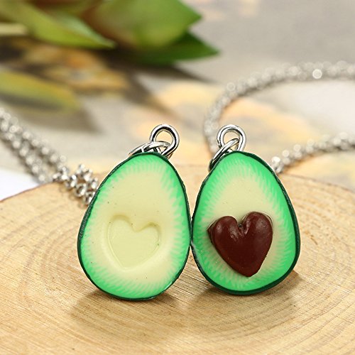 Minghua Cute Avocado Shape Pendant Necklace For Women Girl Fruit Shape Chains Charms Necklace Party Gifts #TOP4