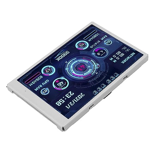 Image of Mini Monitor Display Screen, USB Type C Full View Rotating Monitoring Display for PC Dashboard Electronics Monitoring Aluminium Alloy 3.5 inch 1 Pack