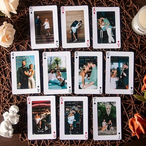 Mazo personalizado de cartas de póker con foto y caja elegante miniatura 5