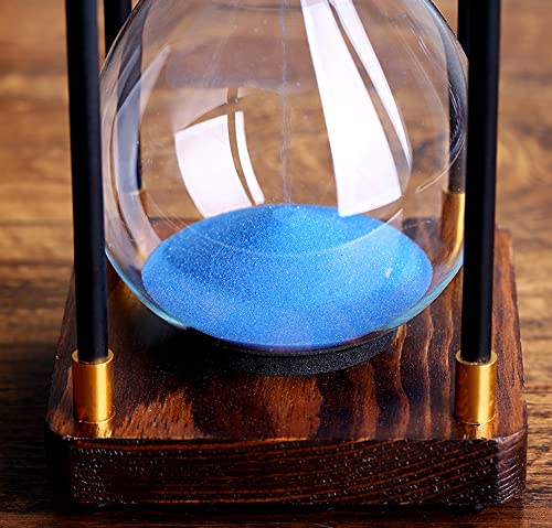 Bawaqaf Premium Large Hourglass Sand Timer 60 Minutes,Decorative Sandglass Clock,Modern Hour Glass Timers Gift For Men & Women,Time Management Tools For Classroom Kitchen Home Office Desk Decor,White #TOP2
