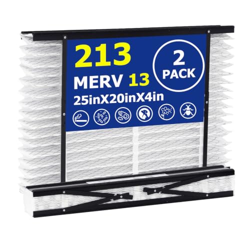 ShueBee 213 Replacement Filter Compatible with AprilAire Whole House Air Purifier 1210 1620 2210 2216 3210 4200 Furnace Air Purifier MERV 13 Filters Size: 20x25x4 2 Pack