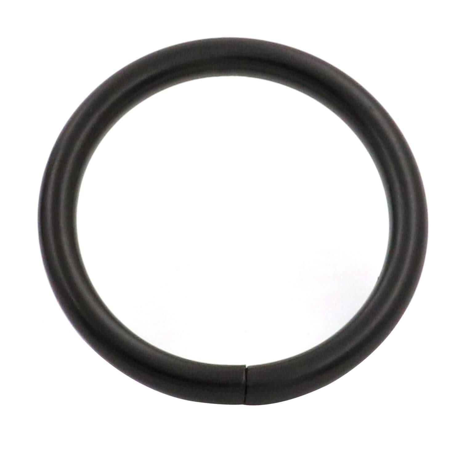 Joint torique noir 3 cm non soudé anneau métallique rond sangle quincaillerie