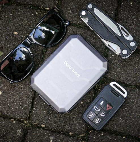 Duramont Metal Wallets for Men - Slim RFID Blocking Proof Wallet for Men, Minimalist Cash Strap, Scratch Resistant, Credit Card Holder, Easily Removable Money & Cards, Aluminium Ridge Wallets For Men2