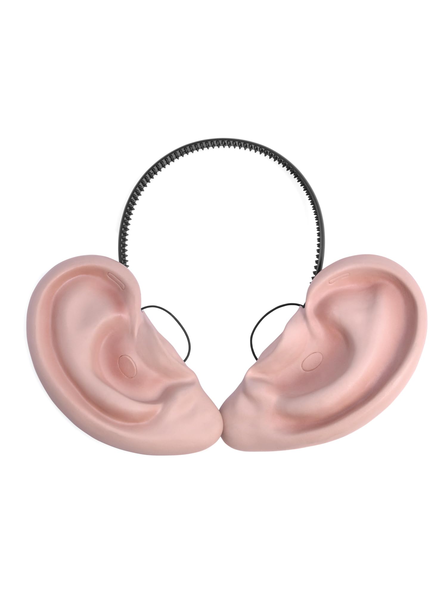 Bristol Novelty MD217 Big Ears on Headband | Flesh | Pack of 1, unisex-adult, Beige/Black, One Size
