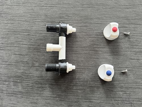 Midnight Marine AquaTik Transom 303SB / 300 Series Hot & Cold Shower System Automotive Marine Heater Craft (Replacement Shower Valve Kit & Knobs)