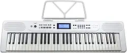 Teclado Musical Bravo Bp399 61 Teclas Sensitivas Bluetooth (WH - White)