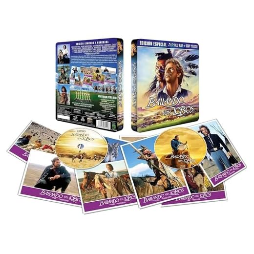 Bailando con Lobos BD + DVD Edición Metálica Limitada+ 8 Postales 1990 Dance With Wolves [Blu-ray]