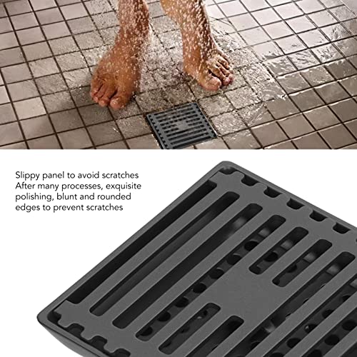 Drain de sol de douche 10x10cm grille carrée acier inoxydable 304 - 7