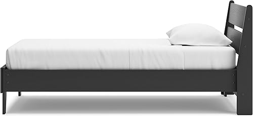 Miniatura 8 de Signature Design by Ashley Socalle Casual Twin Panel Platform Bed, Foundation or Box Spring Not Needed, Black Negro -,Blanco,Azul,Marrón miel,Beige