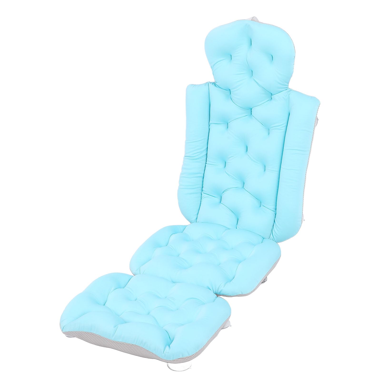 Cuscino Bagno per Tutto il Corpo Cuscino Bagno Ergonomico e Ad Asciugatura Rapida per Un'esperienza Rilassante Durante il per Adulti Morbido Poliestere 60 Cm (Blu)