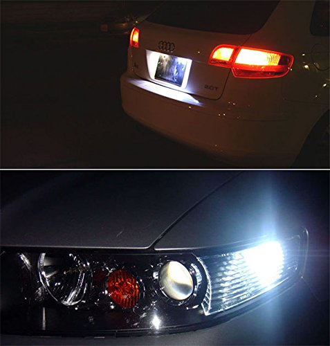 10x T10 194 168 2825 W5W 1.5W LED auto luz blanca miniatura 4