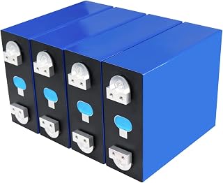 4PCS EVE MB31 3.2V LiFePO4 Battery Cells 330Ah A Grade Battery with Double-Hole 10000 Cycles Perfect for RV,Off Grid,Backup Power,Golf Cart