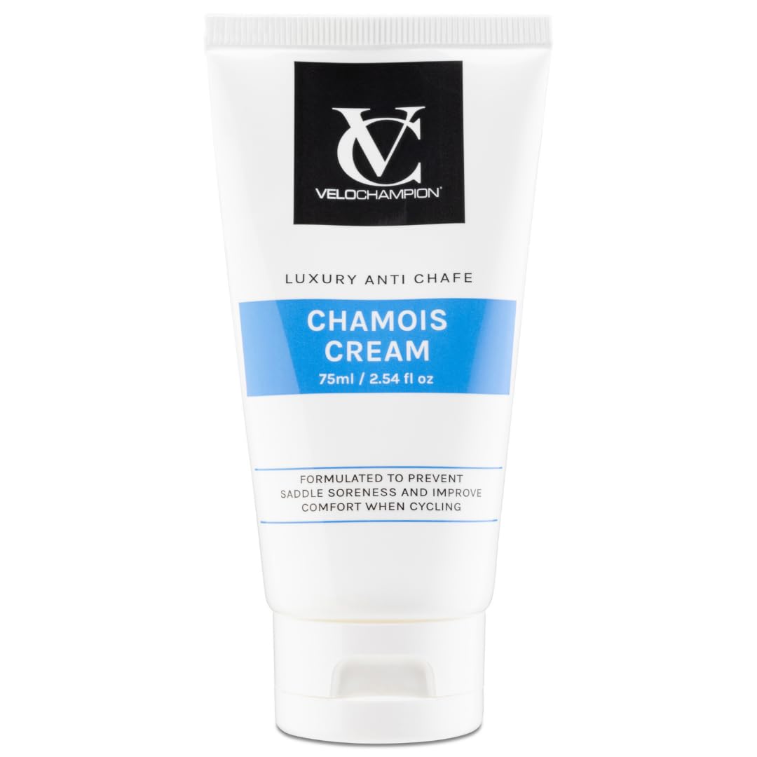 VeloChampion Luxury Chamois Cream for Cyclists, Runners and Athletes | Vegan, Cooling, Hydrating Anti Chafing Cream