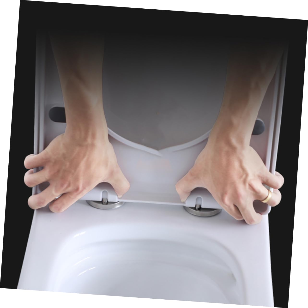 Zerodeko Riduttore Wc per Bambini in Pp Bianco, Sedile da Viaggio Pad Antiscivolo e Struttura Robusta per L’addestramento al Vasino