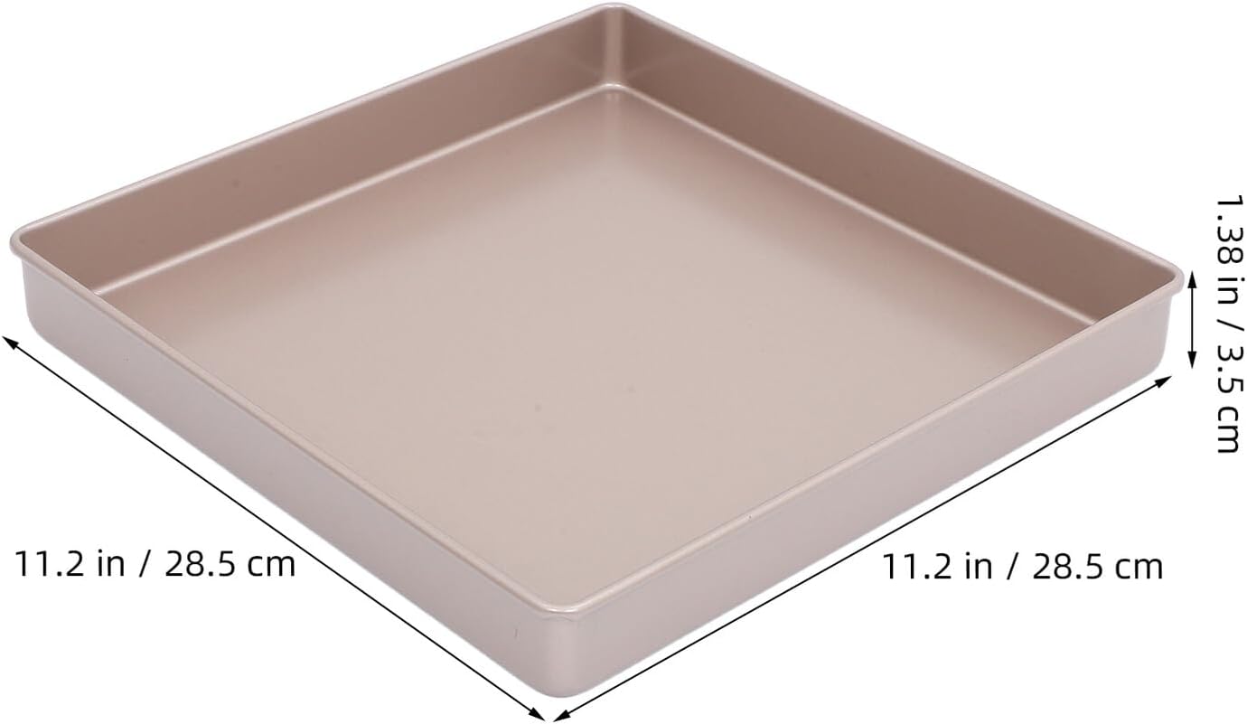 6-inch Golden Carbon Steel Square Cake Pan Nonstick for Cheesecake