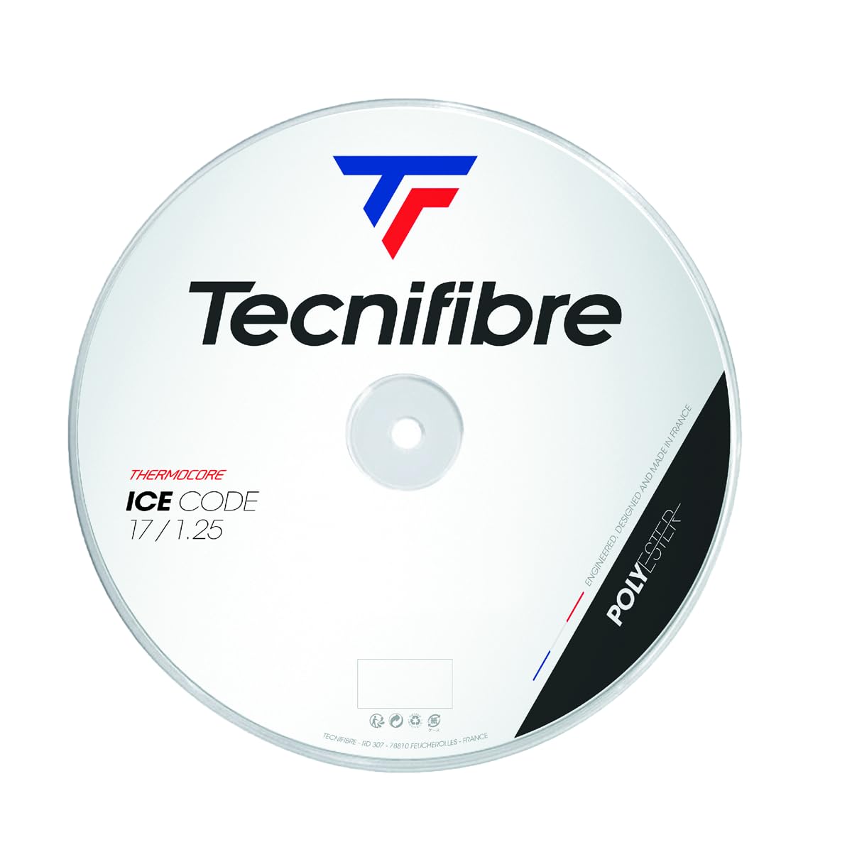 Tecnifibre Ice Code Tennis Rotolo di Corde 200M Monofilamento Bianco