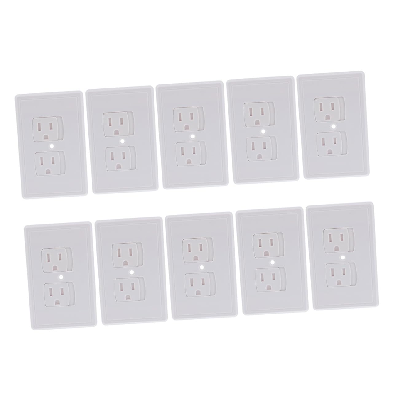 Plaques De Sécurité Pour Prise Murale Pour Bébé Couvercles De Prise Électrique À Fermeture Automatique Lot De 10 Pièces