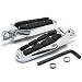 Krator Harley Davidson (All Years) Tombstone Front & Rear Foot Peg Foot Rests Chrome Tombstone Motorcycle Foot Peg Footrests Chrome L&R