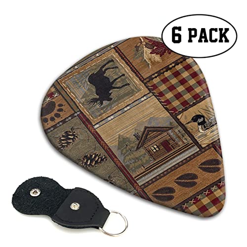 FUCVNPZ Lot de 6 médiators en celluloïd Nature Bear Moose pour guitare acoustique, électrique, basse ou ukulélé - Les Beatles, Paul McCartney, John Lennon, RIngo Starr, George Harrison FUCVNPZ Lot de 6 médiators en celluloïd Nature Bear Moose pour guitare acoustique, électrique, basse ou ukulélé – Image 5