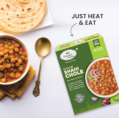 Image of Chandni Chowk Ready to Eat Punjabi Shahi Chole, Pure Veg | Restaurant Style Ready to Cook Shahi Chole | No Preservatives Or Artificial Colors | 285gm Pack of 1