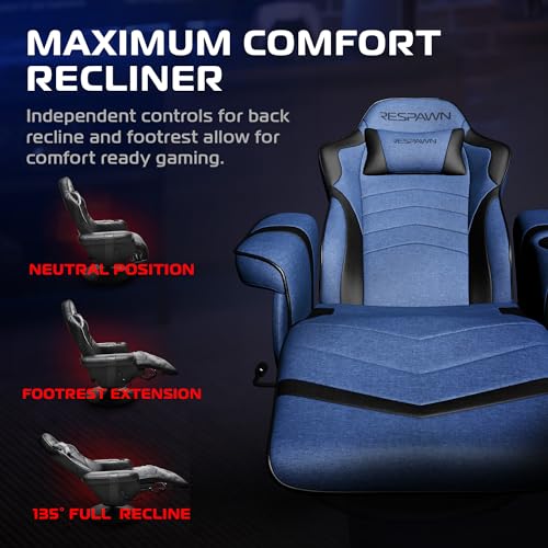 Image of Respawn 900 Gaming Recliner Chair with Footrest, Cup Holder and Swivel