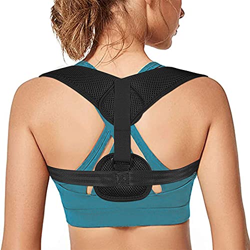 Posture Corrector for Women & Men, Adjustable Back Straightener, Back Brace for Upper Back, Breathable Clavicle Support,for Proper Posture & Spinal Pain Relief