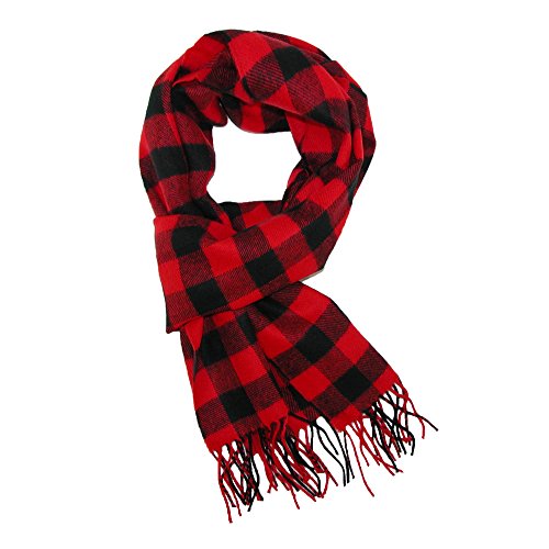 David & Young Softer Than Cashmere Buffalo Plaid Winter Scarf3
