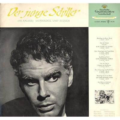 DER JUNGE Friderich SCHILLER Monologe Szenen LP Karl, Franz Moor Rolf Henninger 200g-Vinyl LP Deutsche Grammophon 50er Jahre mit Textheft