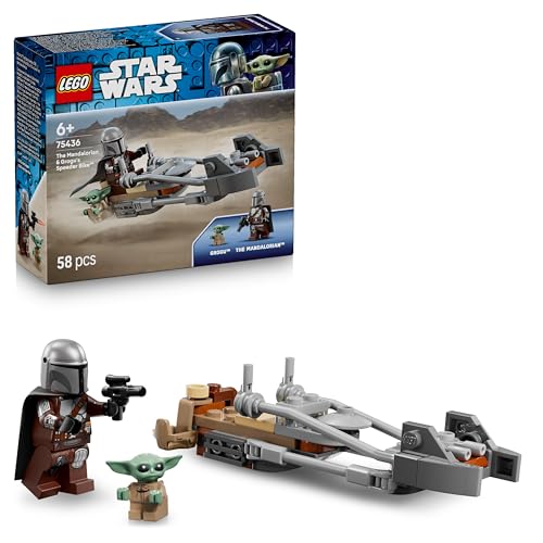 LEGO Star Wars Moto Speeder del Mandaloriano y Grogu - Moto de