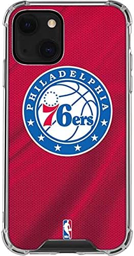 Skinit Clear Phone Case Compatible with iPhone 13 - Officially Licensed NBA Philadelphia 76ers Jersey Design
