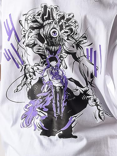 Image of ComicSense.xyz Unisex Anime Oversized Heavy Gauge T Shirts for Men and Women, 240 GSM The Bond Printed Anime T Shirt