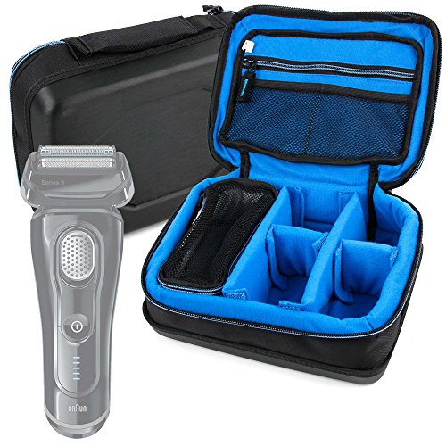 DURAGADGET Bolsa Acolchada Profesional Negra con Compartimentos para maquinilla de Afeitar/Corta Pelo...