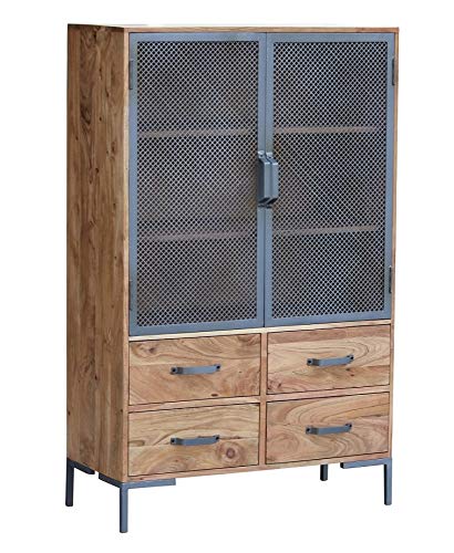 Preisvergleich Produktbild Main Möbel Highboard 90x145cm 'Chicago' Akazie lackiert