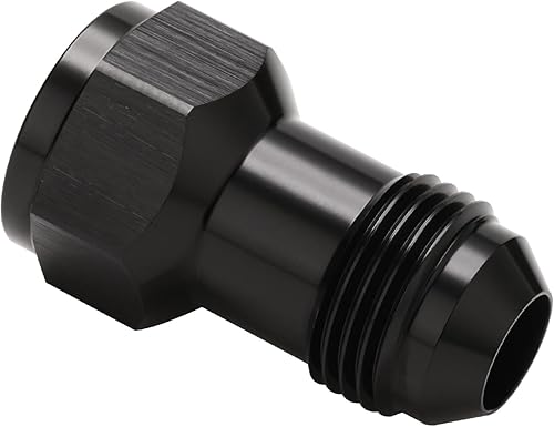 Vista 15 de 10AN hembra flare a 10AN macho Flare extensión adaptador de montaje recto aluminio negro