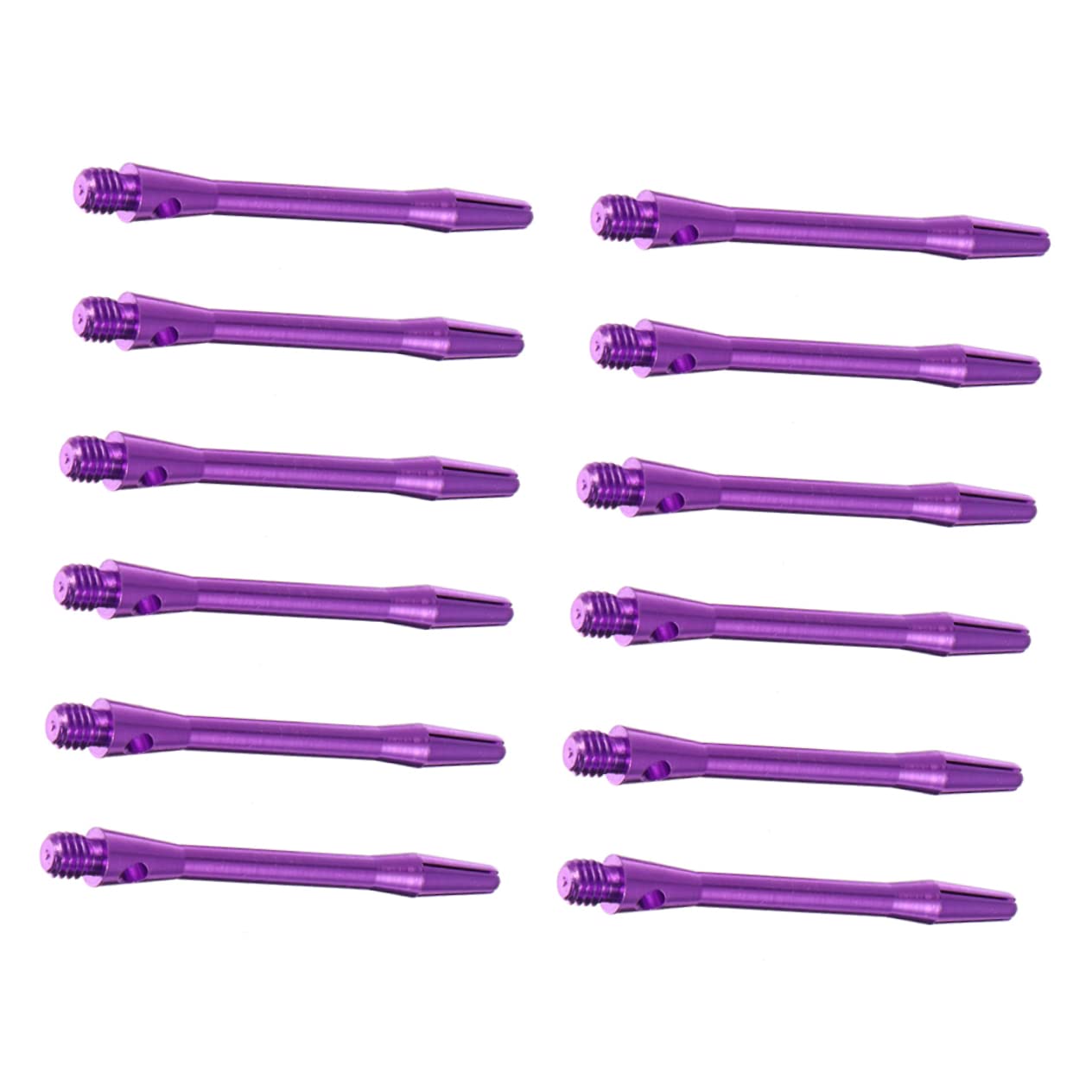 FOYTOKI 12pcs Shafts Replacement Aluminum Alloy Shafts Thread Rods for Accessories Sturdy and Portable 45mm Purple