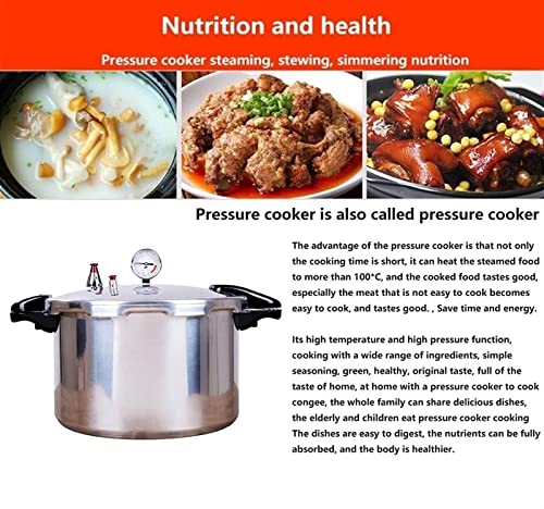 Image of High capacity pressure cookers with cooking rack 22 quart canning pressure cooker with gauge Explosion proof safety valve great for big canning jobs ompatible:induction,natural gas-open flame