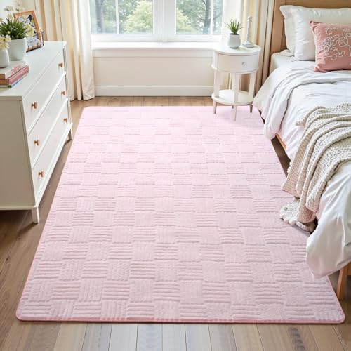 Flagover Pink Washable Rug