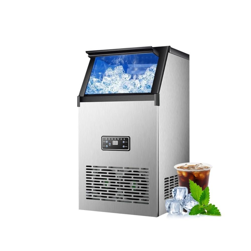 商用自動キューブ製氷機40 KG/日内蔵ステンレス製氷機は氷の厚さを調節