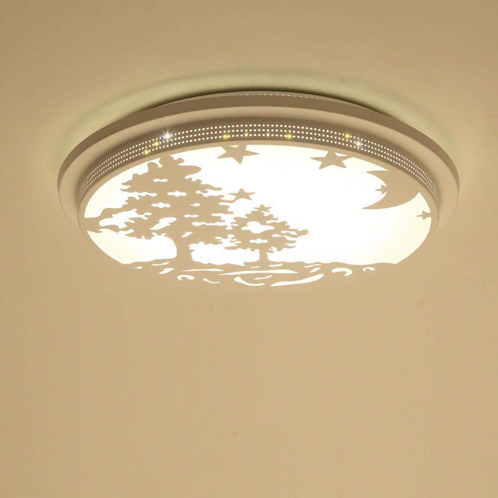 Plafonnier LED circulaire moderne 50cm éclairage extérieur intérieur salon Moon Tree