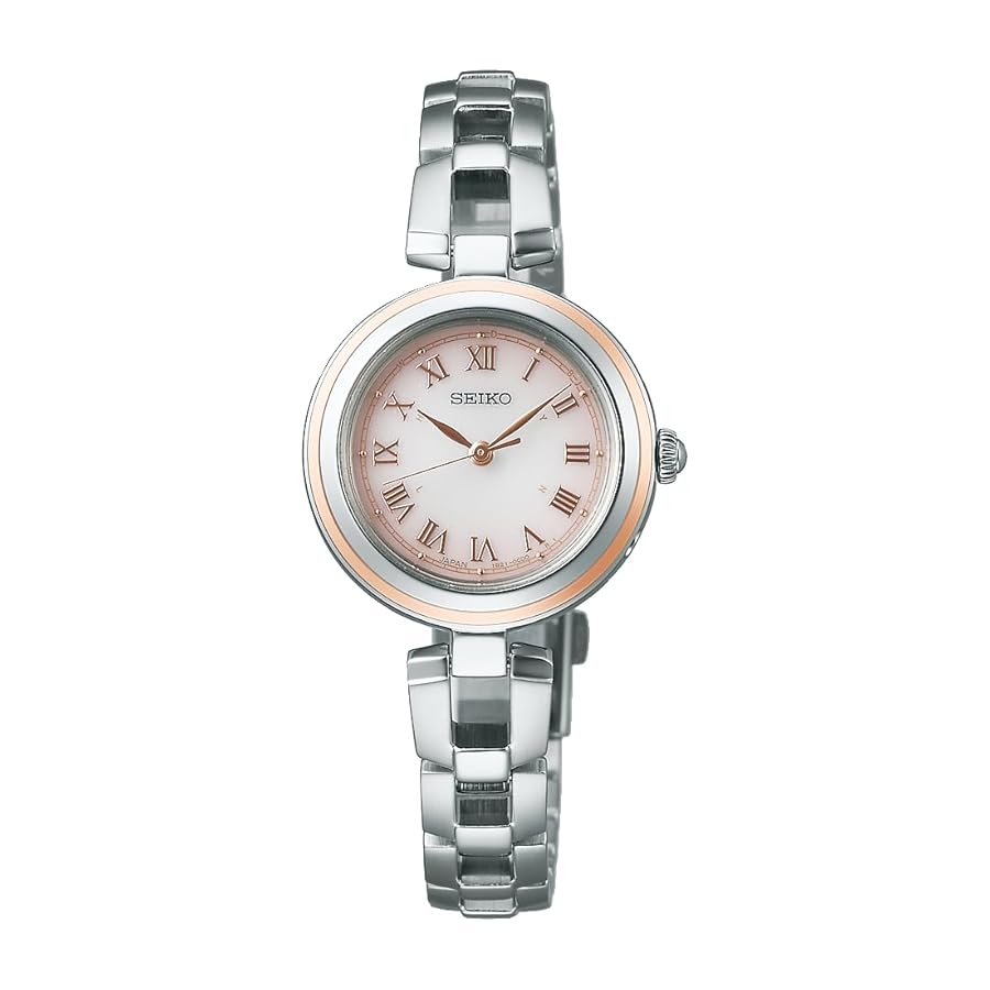 【電波ソーラー】146 セイコー 1Pダイヤ レディース ラウンド 人気 SEIKO SELECTION 時刻調整 電池交換不要 セイコー ソーラー 電波